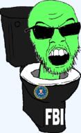 fed federal_bureau_of_investigation glasses glowing glownigger green skibidi_toilet toilet variant:feraljak // 395x648 // 47.8KB