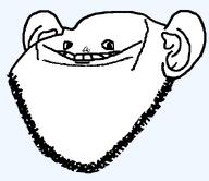 ear head smile soyjak stubble subvariant:quimpish_quoyak_stears transparent_background variant:impish_soyak_ears // 598x517 // 20.1KB