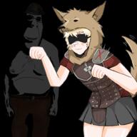 animal_ears arm bandage belt biting_lip blush caesar's_legion closed_mouth clothes creepy dark_background ear fallout fallout_new_vegas femboy glasses goggles hair hand hat helmet hood horny imminent_rape new_california_republic ominous ominous_shadow scary skirt smile soyjak stubble subvariant:hornyson tail teeth variant:cobson video_game vulpes_inculta white_skin yellow_hair // 1000x1000 // 418.1KB