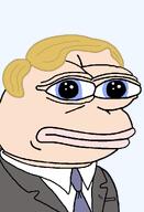 amphibian bald blue_eyes closed_mouth clothes collared_shirt fixed frog green_skin hair lips looking_at_you nas nas:pepe necktie pepe_the_frog suit suit_and_tie transparent_background trend:aryan white_skin yellow_hair // 672x986 // 22.4KB