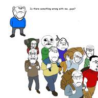 angry baby backpack blue_shirt clothes crying deformed glasses left_out red_eyes sad scared stubble subvariant:nathaniel subvariant:wholesome_soyjak text variant:a24_slowburn_soyjak variant:chudjak variant:el_perro_rabioso variant:feraljak variant:gapejak variant:impish_soyak_ears variant:ishish_soyak_ears variant:markiplier_soyjak variant:soyak // 1000x1000 // 485.6KB