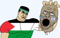 allah arab blood bone gore hamas headband hebrew_text holding_object holding_severed_head idf islam israel jewish_nose jihad judaism palestine shabbat shalom subvariant:kratos_chudjak the_weak_should_fear_the_strong transparent_background variant:bernd variant:chudjak // 1597x1007 // 151.4KB