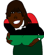 black_skin ear female flag:pan-african smile subvariant:vlodette transparent_background variant:vlodson // 352x438 // 6.4KB
