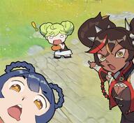 ai_chan anime genshin_impact honkai_impact_3rd kotori_photobomb love_live meta:nas open_mouth soy_parody variant:two_pointing_soyjaks video_game xiangling xinyan // 1673x1530 // 333.6KB