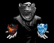 bluepill burning coal gem glasses glistening hand holding_object matrix morpheus pill redpill shadow sunglasses the_matrix variant:impish_soyak_ears // 520x412 // 139.1KB