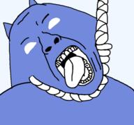 ack discord hanging no_pupils noose suicide tongue tongue_out variant:bernd // 450x421 // 72.2KB