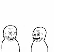 2soyjaks closed_mouth fallenchungus glasses meta:tagme open_mouth soyjak stubble variant:soyak // 558x488 // 53.6KB