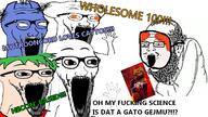 4chan 4cuck 5soyjaks animal anime cat discord glasses green_hair hair hand hands_up judaism marsey open_mouth orange_eyes pisscord purple_skin rdrama reddit redditard soyjak stubble subvariant:wewjak text variant:soyak white_skin wholesome_100 yotsoyba // 1280x720 // 657.3KB