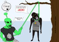 3soyjaks background black_skin ear earring glasses green_skin lynching mali namefag_drama negro nigger niggerbabble nutbuster445 penis soybooru soyjak tbp tiny_penis tree variant:bernd variant:kliksjak variant:soyak // 2100x1500 // 113.2KB