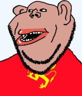 animal brown_skin clothes county ear flag flag:troms griffin hair lips mutt norway open_mouth soyjak stubble subvariant:impish_amerimutt teeth transparent_background troms variant:impish_soyak_ears // 685x800 // 37.6KB