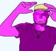 admin artist:catjakker cap closed_eyes closed_mouth clothes hand hands_up hat pink_shirt pink_skin praying quote_(user) shirts star_of_david stubble transparent_background variant:unknown // 640x584 // 33.5KB