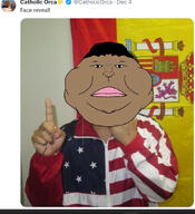 brown_skin catholic flag:spain front_facing mutt spain spiс subvariant:meximutt_front2 twitter variant:meximutt // 790x868 // 455.9KB