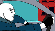 car cartoon driving fingerless_glove fingerless_gloves glasses glove stubble subvariant:uncjak_side variant:uncjak // 1600x900 // 69.9KB