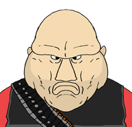 5_o_clock_shadow ammo ammo_belt angry bald bandolier closed_mouth ear fat gynaecomastia heavy_(tf2) meta:not_oc open_eyes red_shirt russia stubble team_fortress_2 valve variant:disgusting_trevorcreature vest // 803x768 // 29.0KB
