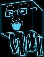 artist:anonymous_sage! b_b_ghast_(namefag) blue_glasses ghast glasses minecraft open_mouth soyjak teeth variant:soyak // 553x724 // 116.2KB
