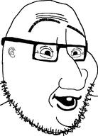 beard glasses splice splicejak stubble variant:smugjak variant:vlodson white_background white_skin // 554x772 // 24.3KB