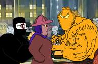 alex_ross antiswarthy_(namefag) b_b_ghast_(namefag) balaclava black_skin blue_glow clothes comic comic_book diner garf_(user) glasses h3k_(user) hamburger hulk jimbo_(namefag) kratos marvel meta:namefags niko_(oneshot) parka rot_(user) scientoloju_(user) skibidi_toilet soup stubble subvariant:cobson_slim subvariant:fingerboy subvariant:impish_meowjak subvariant:sideplier subvariant:sideson subvariant:soyak_(concerned) suit toilet-g(user) variant:a24_slowburn_soyjak variant:chudjak variant:cobson variant:feraljak variant:impish_soyak_ears variant:markiplier_soyjak variant:shotjak variant:soyak warrior-z_(user) yellow_skin // 951x619 // 203.3KB