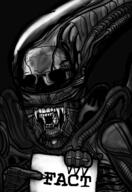 alien alien_(movie) fact h_r_giger horror movie pointing skeleton total_nigger_death variant:cobson video_game xenomorph // 828x1204 // 538.2KB