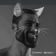 animal animated autism autism_awareness cat cat_ear catboy crossdressing dress ext=gif femboy gigachad hailou_ai margerald meta:ai_generated meta:not_oc minimax nas:gigachad text throw // 768x768 // 8.2MB