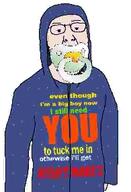 baby babyjak binky caca clothes glasses onesie pacifier sleepy stubble text tired variant:tewi white_skin // 195x286 // 43.4KB