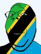 flag:tanzania glasses smile stubble subvariant:wholesome_soyjak tanzania variant:gapejak // 600x800 // 82.9KB