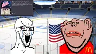 article bald big_lips concerned confused crying double_chin ear flag:united_states glasses hockey irl_background logo mcdonalds obese olympics open_mouth red_eyes red_shirt screenshot stubble variant:soyak // 1280x720 // 619.5KB