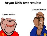 2soyjaks amerimutt angry artist:bulgarian award beard brown_skin closed_mouth clothes crying dna ear euromutt european european_union flag flag:european_union glasses half_open_mouth hand_on_face lips mcdonalds mutt red_eyes shitskin smile soyjak star_(symbol) stubble subvariant:euromutt subvariant:impish_amerimutt sweater text trend:aryan variant:impish_soyak_ears variant:markiplier_soyjak // 798x602 // 106.7KB