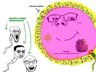amphibian angry corona_radiata crying fertilization frog glasses nas:pepe oocyte ope_mouth pepe_the_frog queen_of_spades smile sperm stubble subvariant:gapejak_female text variant:chudjak variant:feraljak variant:gapejak variant:soyak // 1500x1125 // 560.2KB