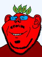 admin beard blue_glasses broot glasses grin mustache red_skin smile soyjak_blog strawberry stubble teeth variant:impish_soyak_ears // 598x800 // 22.7KB