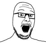 glasses mustache open_mouth soyjak stubble template variant:wheatonjak // 971x1134 // 22.3KB