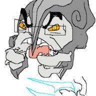 armor artist:QQlive glasses halo_(video_game) nas sword teeth variant:feraljak video_game weapon // 500x500 // 41.2KB