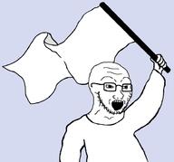 background flag flag_pole glasses holding_flag stubble template variant:soyak waving_flag white_flag white_skin // 930x869 // 79.0KB