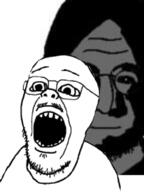 2soyjaks eyebrows forehead_lines glasses hair mouth_closed nose rape soyjak stubble variant:lennonjak // 600x800 // 175.7KB