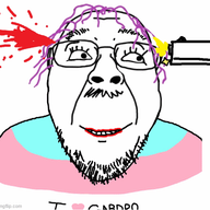 animated anime blood cruelty_squad glasses gun hanging imgflip.com rope soyjak suicide text tranny variant:alicia variant:bernd video_game // 500x477 // 224.7KB