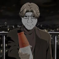 anime holding_bottle johan_liebert monster_(anime) nate soylent_(chocolate) soylent_bottle that_one_fucking_picture_of_nate_being_a_smug_little_bastard variant:soyak // 736x736 // 85.4KB