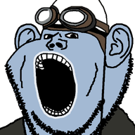 clothes crazy_frog ear goggles hat open_mouth pilot soyjak stubble variant:impish_soyak_ears // 598x800 // 21.3KB