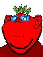 beetroot big_eyes broot emoticon eyebrows frown glasses leaf pleading puppy_eyes red_skin sad series:brootmoji stubble transparent_background variant:impish_soyak_ears 🥺 // 598x800 // 20.8KB