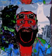 beard deformed distorted glasses hyperborea schizo soyjak subvariant:science_lover variant:markiplier_soyjak // 879x942 // 1.4MB