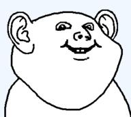 baby ear smile soyjak variant:impish_soyak_ears // 304x270 // 4.2KB