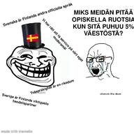 bloodshot_eyes crying fennoswede finnish_text glasses open_mouth soyjak stubble swedish_text trollface variant:soyak // 1200x1200 // 325.8KB