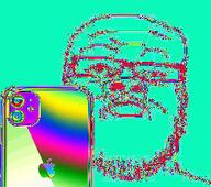 alien_map apple_(company) closed_mouth distorted glasses iphone phone soyjak stubble trend:colorjak variant:a24_slowburn_soyjak // 250x222 // 70.4KB