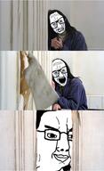 closed_mouth glasses irl smug soyjak the_shining variant:chudjak // 584x956 // 164.7KB