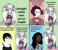 ack ack! dyke faggot faggots lesbian lipstick nigger open_mouth political_compass purple_hair rope text toss tranny troon variant:bernd webcomic // 480x416 // 56.1KB