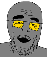 gaping_mouth glasses laughing soyboy stubble teeth variant:losserjak // 636x773 // 9.6KB