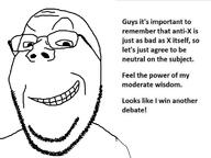 black_adam centrist clothes counter-signal_meme ear glasses open_mouth rock smug soyjak stubble subvariant:wholesome_soyjak text the variant:gapejak // 750x562 // 94.9KB