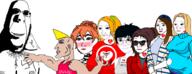 biting_lip blush bwc chad chad_thundercock female femjak glasses hair judaism ominous queen_of_hearts shadow smile soyjak subvariant:hornyson swastika tattoo variant:cobson variant:wojak virgin_vs_chad wojak yellow_hair // 1510x580 // 660.6KB