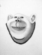 artist:entiral drawfag drawing ear pencil_drawing realistic smirk soyjak stubble variant:impish_soyak_ears // 3072x4080 // 6.2MB