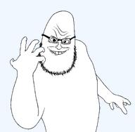 antagonist bald beard evil eyebrows eyeglasses finger full_body glasses grin hand high_quality high_res looking_at_you meta:high_resolution meta:template remastered smile soyjak stubble syndrome_(the_incredibles) teeth teeth_showing template the_incredibles transparent_background variant:syndromejak villain wrinkles // 1440x1410 // 33.6KB