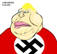 artist:Keys aryan big_lips blue_eyes chubby fat flag:nazi_germany meximutt obese swastika variant:meximutt white_skin yellow_hair // 888x849 // 95.6KB