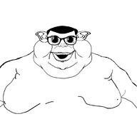 big_eyes fat glasses hair obese open_mouth smile subvariant:branigger transparent_background variant:brandon // 1674x1582 // 260.0KB